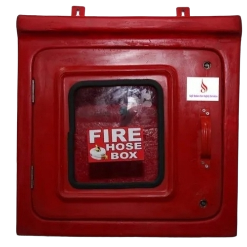 Frp Single Door Hose Box - Frp, Red | Lightweight, Corrosion Resistant, Durable, Weatherproof, Fire Safety Compliant, Rust Resistant, Secure Locking