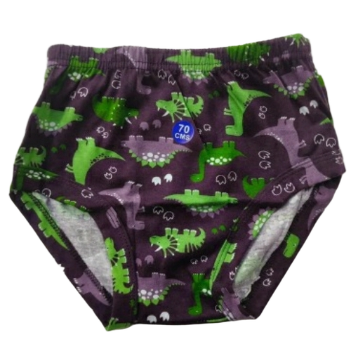 Purple Polyester Kids Underwear - Lightweight Stretchable Fit, Breathable Design, Elastic Waistband