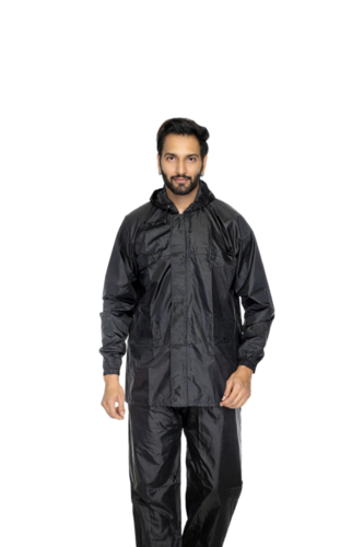 Polyester Rain Suit - Color: Black