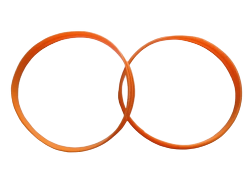 Portable Round Rubber Gasket - Color: Orange