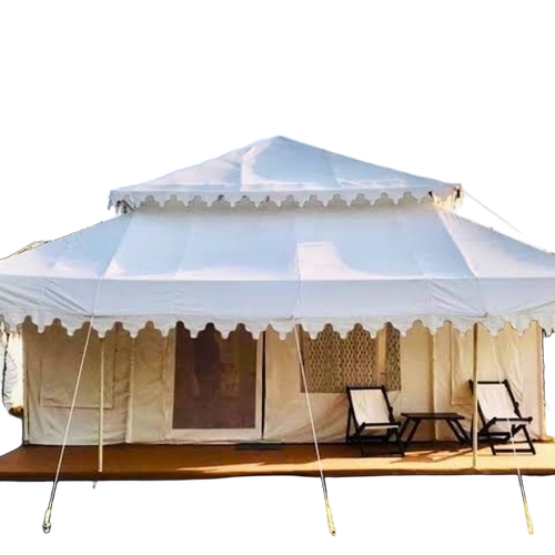 Swiss Cottage Tents - Triple Layer Polyester, UV-Resistant, Waterproof | Spacious Interiors, Ventilated Canopy