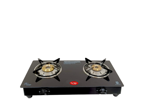 2 Burner 2001/Nano Glass Gas Stove - Gas Type: Lpg