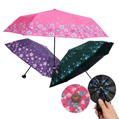 3 Fold Elsa Umbrella - Color: Dark Blue