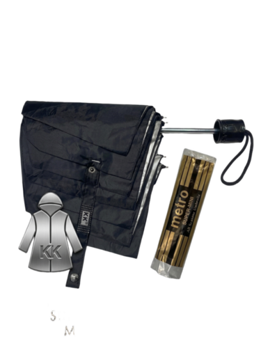 3 Fold Metro B/S Umbrella - Color: Black