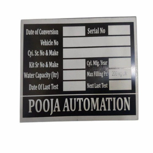 Aluminium Name Plate - Aluminium 1100, 0.8mm Thin, Silver, Matt Finish | Magnetic Mount, Polished Surface, 1 Year Warranty
