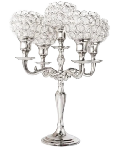 Five Arms Candelabra - Color: Silver