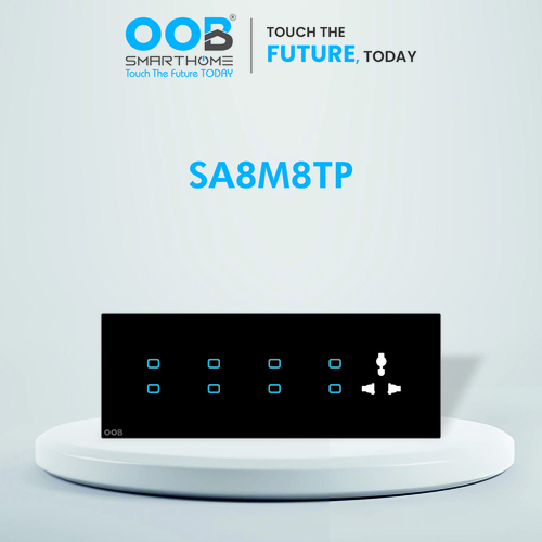 Nubee Home Automation Touch Switches Sapphire Series Sa8M8Tp - Frequency: 50-60 Hertz (Hz)