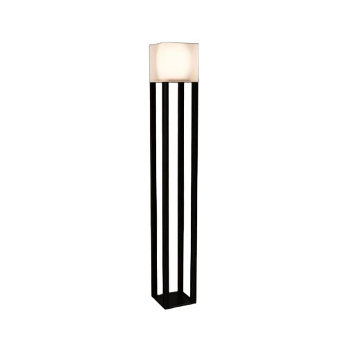 Solcube Path Cordless Solar Outdoor Floor Lamp - Color: Black