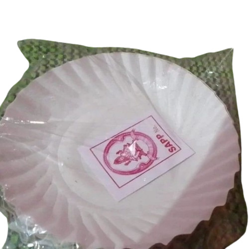 White Disposable Paper Plates - Standard & Custom Size, Round, White | Eco-Friendly, Leak-Resistant, Disposable, Sturdy