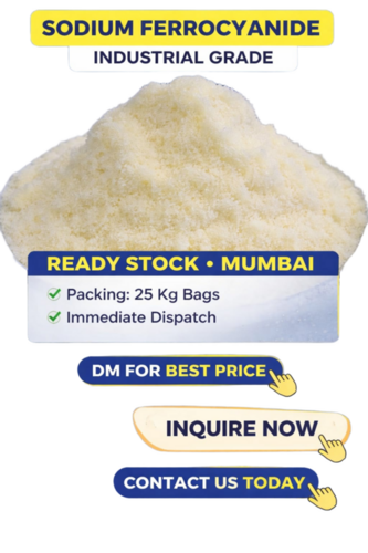 Industrial Grade Sodium Ferrocyanide - Color: Yellow