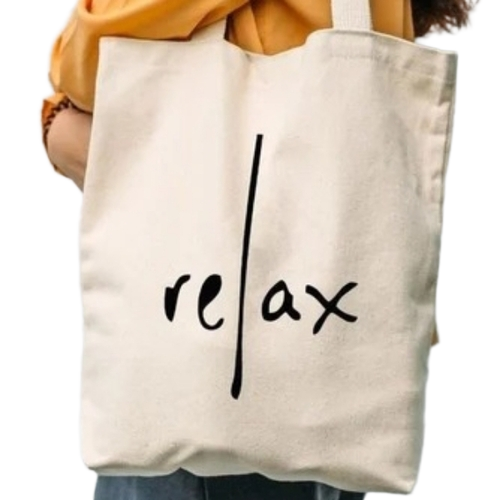 Printed Cotton Loop Handle Bags