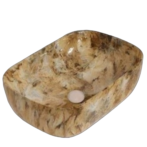 Table Top Wash Basin - Ceramic Square Standard/Custom Size Any Color | Above Counter Compact Design Easy to Clean