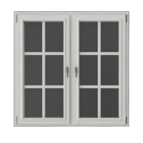 5mm Upvc Window - Glass Horizontal Sliding, White, Custom Size, Finished Surface