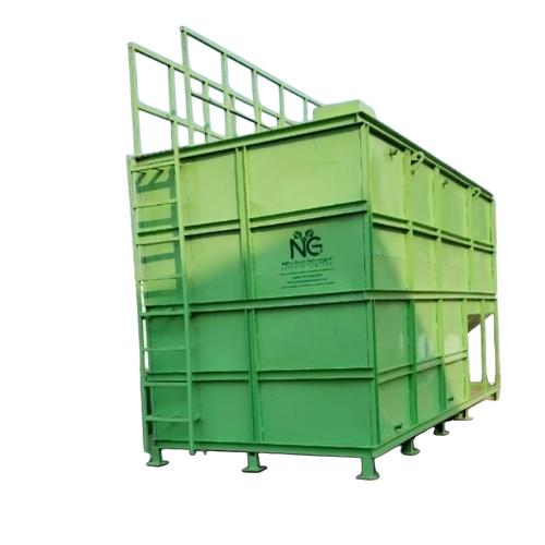 Industrial Sewage Treatment Plants - Metal, Green, Electric Power | Automatic Operation, 1 Year Warranty, Low Maintenance