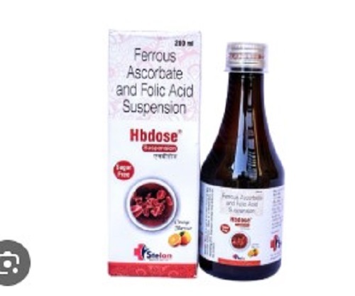 Ferrous Ascorbate And Folic Acid Suspension - Dosage Form: Liquid