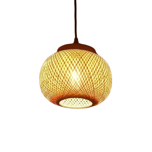 Handcrafted Bamboo Hanging Lamp