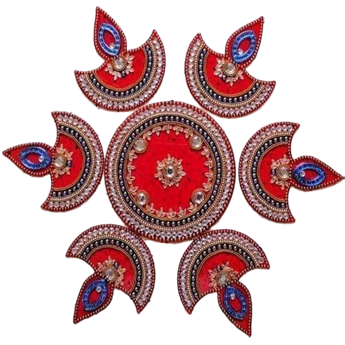 Acrylic Kundan Rangoli - Color: .