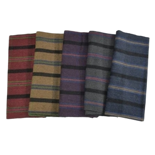 Assorted Check Woolen Handloom Blanket