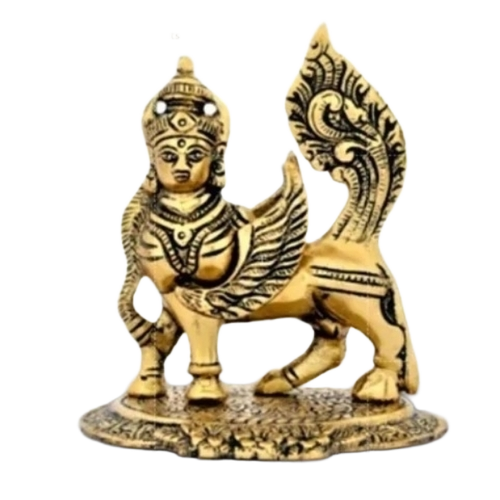 Metal Gold Plated Kamdhenu Cow for Gifting