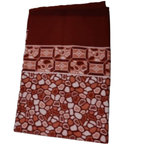 Single Red Printed Polar Fleece Blanket