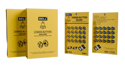 Bell Brass Press Buttons