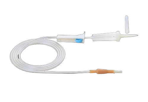 Micro Drippy Infusion Set - Silicone 2.1 Inch, 0.2mm Diameter, White | Durable, Single Use, Sterilized