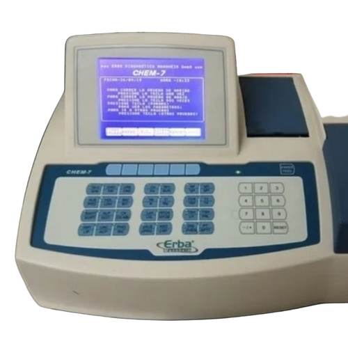 Chem 7 Erba Biochemistry Analyzer - Reliable Optical System, Easy to Use Interface, Heavy Duty, Industrial Laboratory Use