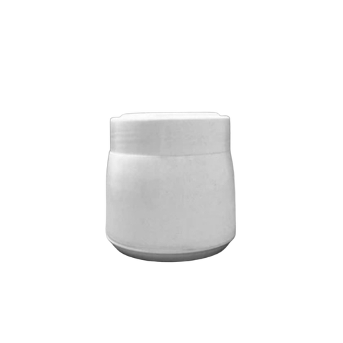 Cosmetic Plastic Container - Plastic, White, Rigid | Leak-proof Secure Lid, Lightweight, Various Sizes