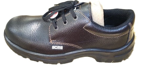 Acme Gravity Safety Shoes Steel Toe - Leather, All Sizes, Black | Slip Resistant, Shock Absorbing, Durable Sole, Lightweight, Puncture and Heat Resistant, Water and Oil Resistant, Ankle Support, Breathable Lining