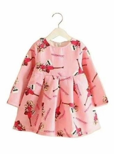 Baby Print Long Sleeve Frock