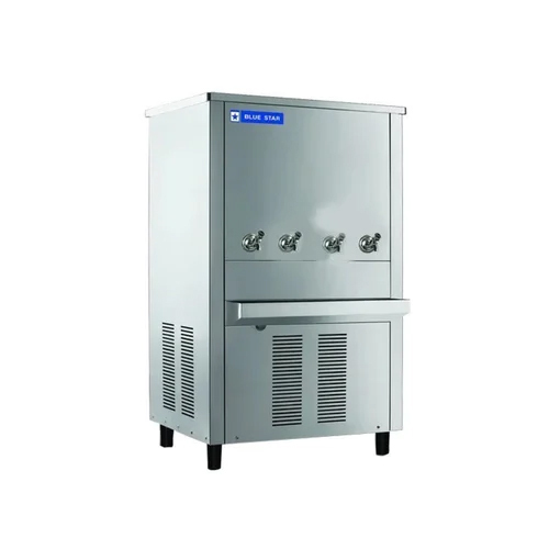 Blue Star Water Cooler - Stainless Steel 120 Liter Silver | Efficient Cooling Durable Body Energy Efficient Silent Operation