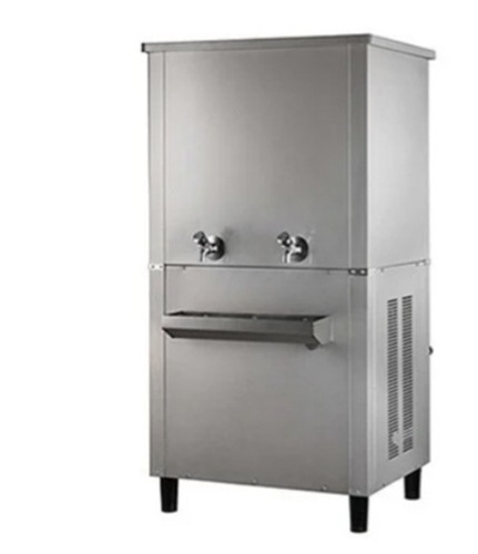 Industrial Water Cooler - Stainless Steel, Standard Size, Silver | High Capacity, Efficient Cooling, Powerful Compressor, Adjustable Thermostat