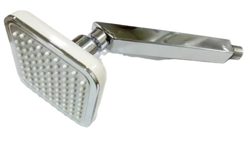 Sanitary Bathroom Shower - Stainless Steel Square Silver | Anti-Slip Water-Efficient Mold-Resistant Leak-Proof Easy-Clean