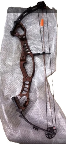 Archery Bow - Steel, Black, Lightweight Design | Durable, Flexible Limbs, Adjustable Draw