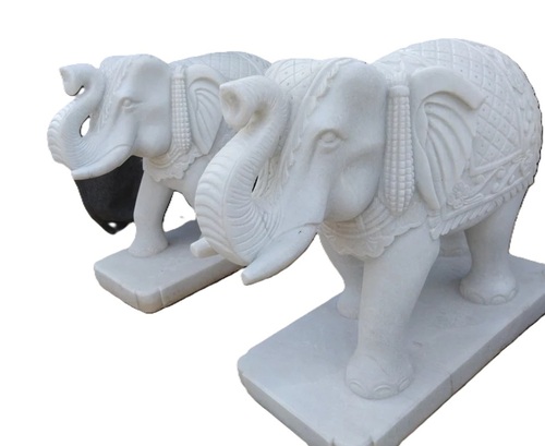Elephant Marble Sculpture