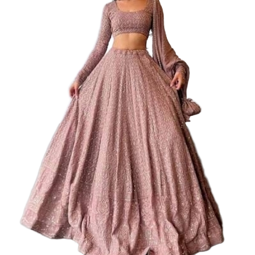 Embroidered Georgette Lehenga Choli