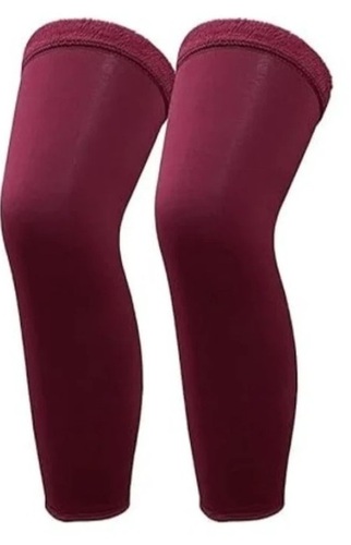 Pain Skin Leg Warmer - Stretchable Soft Fabric, White, All Size | Elastic Fit, Durable Stitching, Warm Comfort