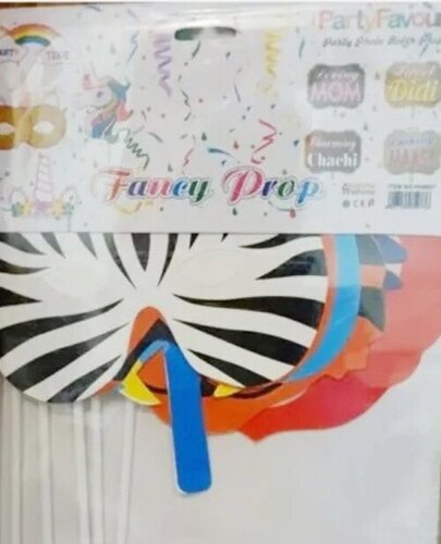 Party Props Zebra - Cardboard, Multi Color, All Sizes | Bold Stripes, Lightweight, Vibrant, Reusable, Eye Catching Design