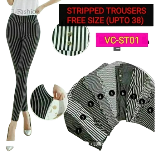 Women Stripped Trousers