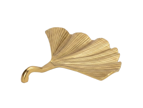 Aluminium Gold Plated Seashell Shaped Serving Platter