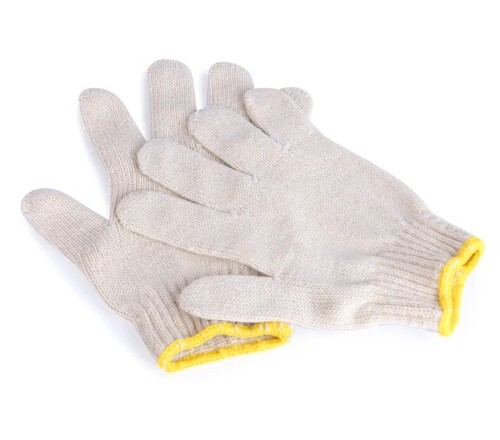 Bleach Cotton Knitted Gloves