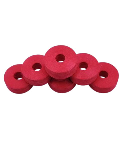 Red Dyed Prewound Bobbin Thread