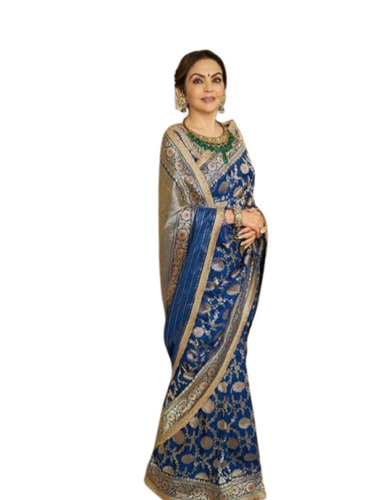 Banarasi Handwoven Meenakari & Zari Woven Saree