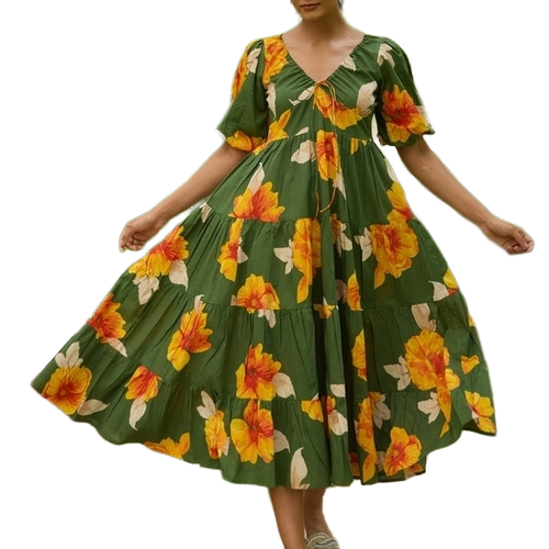 Ladies Printed One Piece Dress