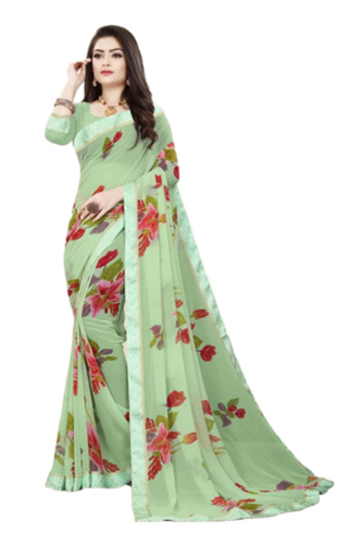Printed Ladies Saree - Design: A