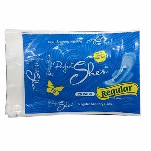 Printed Sanitary Pad Packaging Pouch - Color: Multi Color