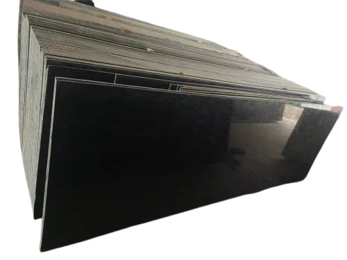Black Polished Rajasthan Granite Slab