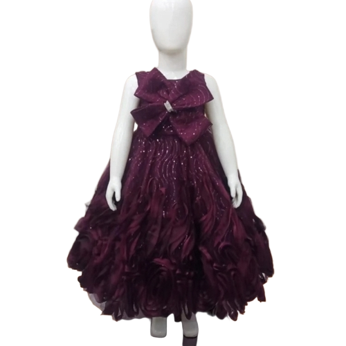 Girls Long Gown Age Group 3 To 4 Year