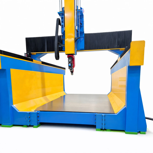 Rhino 5 Axis Cnc Machining Center For Molds Making On Eps Foam Wood Fiberglass Carbon Fiber Aluminium - Accuracy: 0.05 Mm