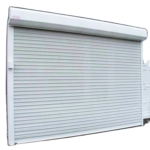 White Manual Chain Rolling Shutter